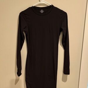 Elegant Black Long Sleeve Dress